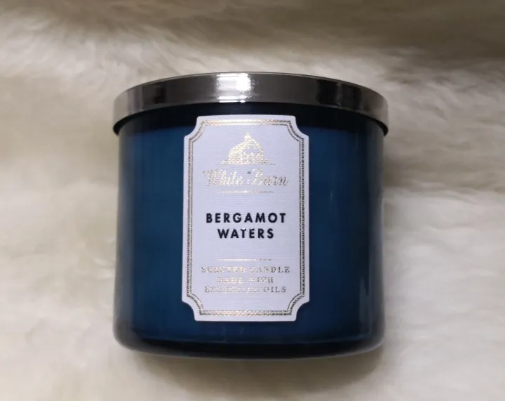 Bath and Body Works BERGAMOT WATERS 3Wick Candle 411g Lazada PH