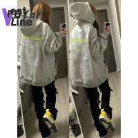 Vest Line Fashion เสื้อฮู้ด เสื้อแขนยาวอบอุ่น หลวมและสบาย สไตล์ ทันสมัย วินเทจ คลาสสิค WWY2391EMY 38Z230920