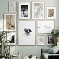 บทคัดย่อ Line Figure Poster Wall Art Canvas Print - Abstract Retro Black And White Home Decor - Perfect For Bedroom, Living Room,And Office - Nordic Style Backdrop Pictures