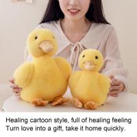 Stuffed Duck Duck Soft Toy Soft Velvet Yellow Ducky Plush Cute Huggable Yellow Duck Adorable Stuffed Duck Plushies For Kids Boy Girl intensely