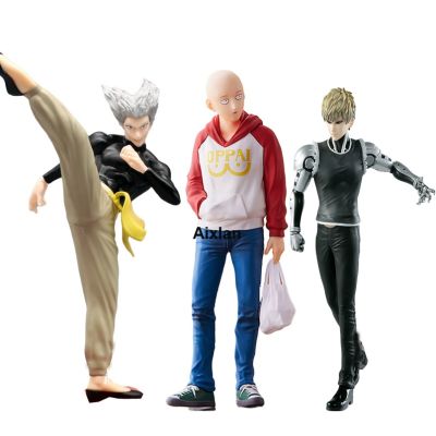 หุ่นอะนิเมะ PH-MAN เดียวสูง19ซม. Garou Genos Tatsumaki Movable Saitama Prefecture PVC โมเดลตุ๊กตาขยับแขนขาได้ของเล่นโมเดลสะสม