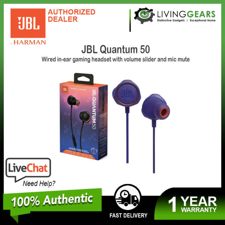 [ AUTHORIZED DEALER ] JBL T110 Tune 110 Pure Sound Bass / JBL Quantum 5 In Ear Wired Gaming