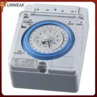 UMMEAX สีขาวขาว ตัวจับเวลาเวลา พีซีพีซีพีซี AC 100-240V ตัวจับเวลาเครื่องกล ทนทานต่อการใช้งาน สวิตช์ตั้งเวลาแบบมัลติฟังก์ชั่น อุปกรณ์สำหรับช่างไฟฟ้า