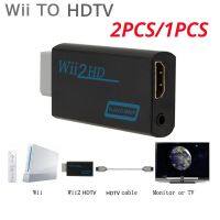 [ 2/1PCS WII untuk HDMI-kompatibel Converter 1080P Adaptor Audio 3.5mm untuk PC HDTV Monitor Wii2 untuk HDMI-kompatibel Converter Adaptor ]