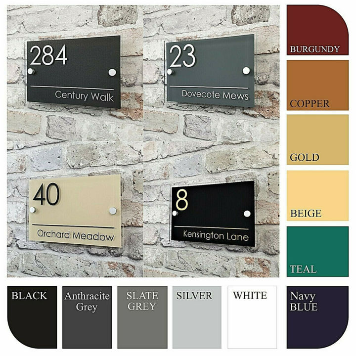 บ้านเลขที่สั่งทำ-modern-house-sign-plaque-door-number-street-name-glass-effect-acrylic-zptcm3861