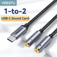 USB Type C to 3.5mm Jack Sound Card DAC Audio Interface Headphone Microphone Combo Adapter Soundcard for Mic Speaker Wire Stereo Adapters