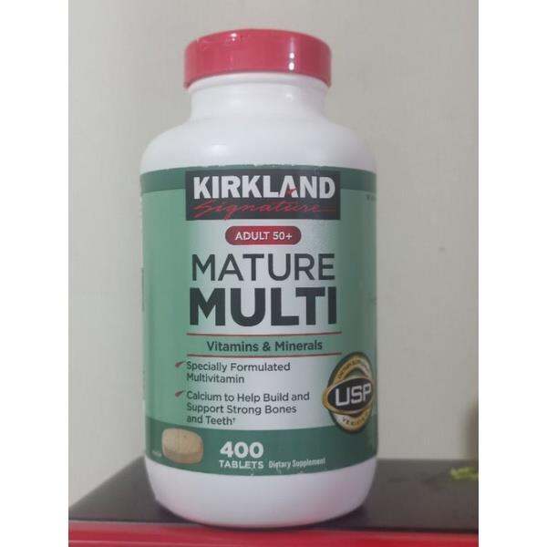 Kirkland Mature Multi Adult Multivitamin Supplement age 50 like centrum silver with vitamin C