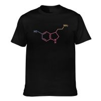 Novelty Tshirts Serotonin And Dopamine Chemical Formulas Funny Pattern Printed Tee