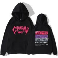 Manga Blood Fiendhoodies Untuk Pria Chainsaw Man Sweatshirt Anime Grafis Hoodie Fleece Pullovers Cosplay Uniseks Pria Pakaian Y2K Size Xxs-4Xl