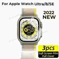 3PCS Protective Film for Apple Watch Ultra / 8 41mm 45mm / SE 2022 Screen Protector on iWatch8 Series Soft Curved Hydraulic film