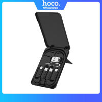 HOCO Charging Set 3A Type C To Type-Cสายชาร์จเร็วพร้อมMicro To Type-C/Lightning To Type-C/USB To Type-C Adapterและหมุดปักการ์ดโทรศัพท์มือถือบรรจุกล่องเดินทางสำหรับAndroidแล็ปท็อป/IOS