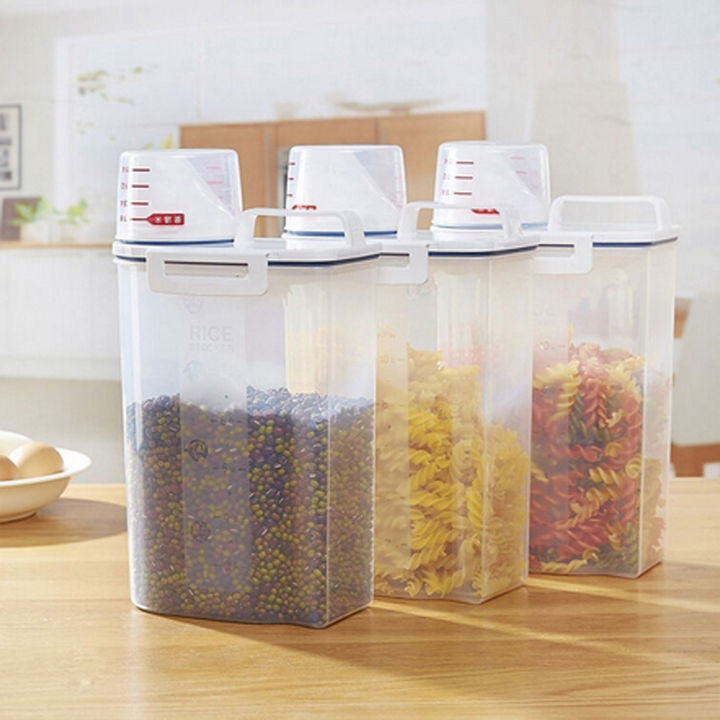 PP Food Storage Box Plastic Clear Container Set with Pour Lids