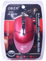 Mouse USB Optical OKER A-216 GLASER COLORFUL เม้าส์มีสาย