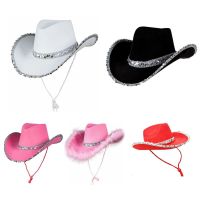 Cowboy Hat Women Bachelorette Party western Cowboy Hats Party Props Cowgirl Cosplay For Women Party Birthday Sombreros Hats