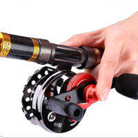 All Metal Fishing Reels Anti-slip Left Right Hand Magnetic Brake Handle Front Raft Wheel Winter Ice Fishing Accessories