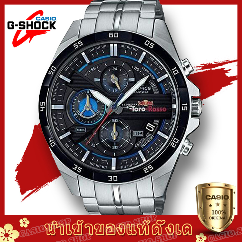 (รุ่นพิเศษ) Casio Edifice รุ่น EFR-556TR-1A สินค้าขายดี นาฬิกาข้อมือผู้ชาย สายสแตนเลส Red Bull Scuderia Toro Rosso Limited Edition（ของแท้100% ประกันCMG)