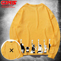 【จัดส่งฟรี】GONIS One Pieceเสื้อยืดผู้ชายฤดูใบไม้ร่วงและฤดูหนาวผ้าฝ้ายหลวมแขนยาวเสื้อบอททอมอะนิเมะลูฟี่เซารอนร่วมเยาวชนเสื้อ