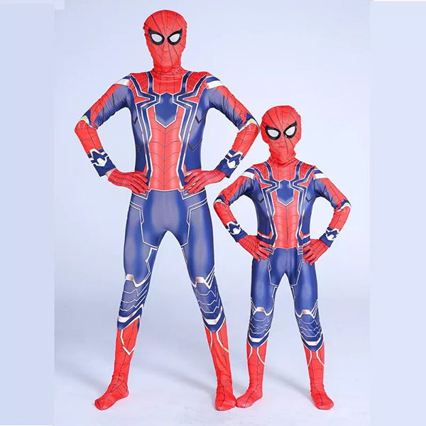 HomeSik Iron Spiderman Costume，Superhero Spider Man Halloween Cosplay Suit  for Kids/Adult 3D Style 