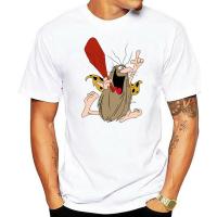 Captain Caveman Cartoon T-shirt Printed Men T Shirt Clothes Top Tee Top Harajuku Short Sleeve Shirt Personality