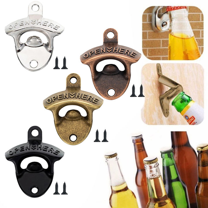 vintage-wall-mounted-wine-beer-bottle-opener-tool-keyring-bar-drinking-kitchen