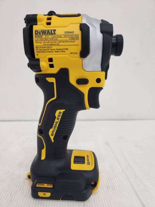 ไขควงกระแทกไร้สาย-20v-xr-li-lon-หัวจับดอก-1-4-แรงบิด-205n-m-มอเตอร์บัสเลส-dewalt-รุ่น-dcf850n-รับประกัน-3ปี