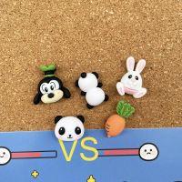 5pcs Panda Puppy Rabbit Cartoon Pushpins Cute Animal Push Pin Decor Diy Cork Board Thumbtacks Color Thumb Tacks School Supplies Clips Pins Tacks