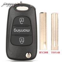 jingyuqin Car Transponder 3 Buttons Uncut TOY40 HY20R Fob