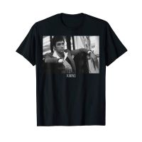 LEEE DWESFZB℗▦Scarface Tony Montana Sitting Portrait T-Shirt YHXD