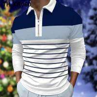 the summer of new Europe and States mens polo long sleeve coat matching zipper t-shirts