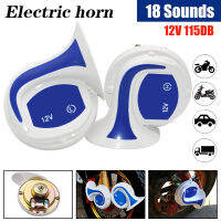 Spanish Warehouse 2pcs Car Speaker Vehicle Auto 18 Voices Tone Music Speakers Horns Alarm 12V Motor Motorcycle Signal Horn