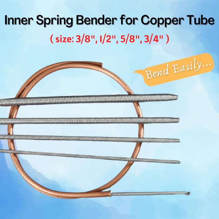 Copper Tube Inner Spring Bender 3/8", 1/2", 5/8", 3/4" Bender Spring