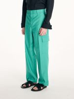 P.MITH - SS23 Green Cotton Cargo Trousers