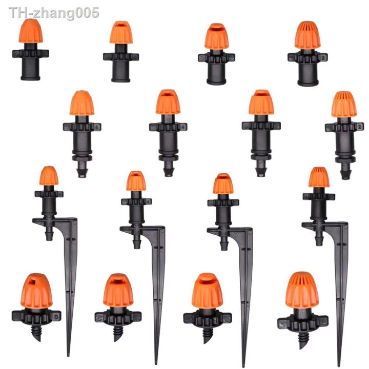 15pcs-90-180-360-strip-irrigation-water-sprinkler-wooden-pile-barb-screw-connector-suitable-for-potted-plants-and-landscaping