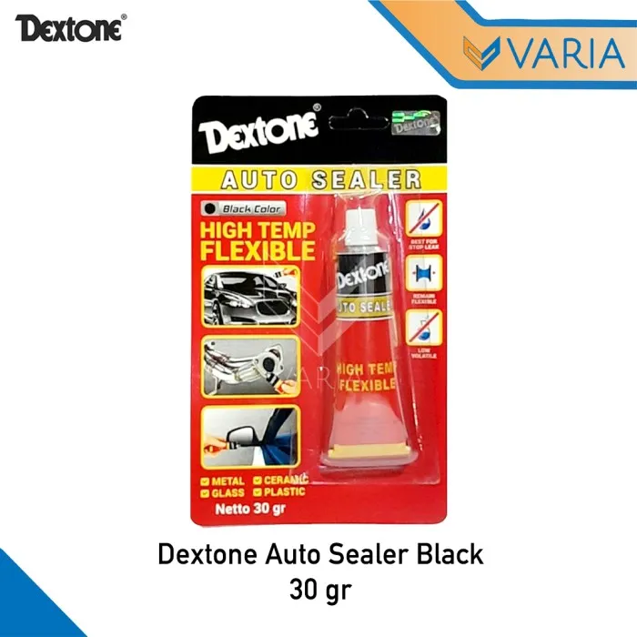 Dextone Auto Sealer Black Gr Lem Waterproof Hitam High Temp Sealant