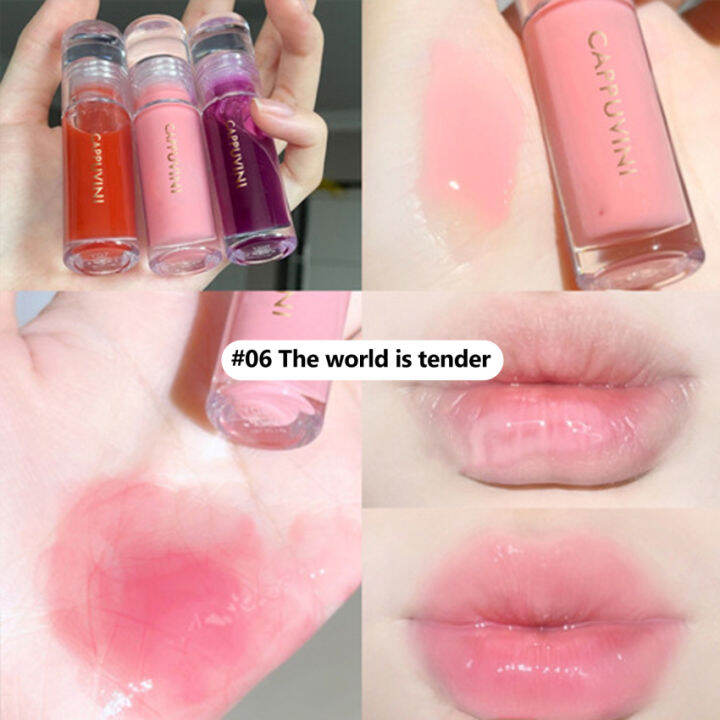 Transparent Crystal Jelly Lip Gloss Shiny Clear Mirror Moisturizing Lip