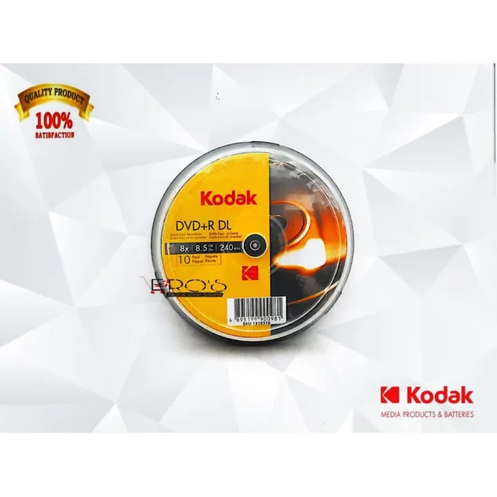 Kodak DVD R DL 8.5GB Blank DVD CD 25 pieces | Lazada PH