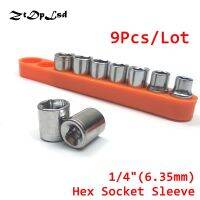 ✓ ZtDpLsd 9 Pcs 1/4 quot; 6.35mm Hexagon Socket Sleeve 5 - 13mm High Quality Wrench Head Multi Adapter Power Hand Tool Universal Key