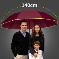 125CM Big Windproof Family Umbrellas for Men 3 Folding Rain Umbrella for Woman Parasol Paraguas