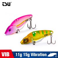 【DT】hot！ Metal VIB Fishing 48mm 11g 52mm 15g Hard Baits Artificial Vibration Bass Pike Tepan