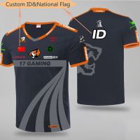 [High quality inventory] Jersey Clothes GAMING T-Shirt CSGO 17team ESPORT 2023 Free NICKNAME（free custom NAME&amp;LOGO)