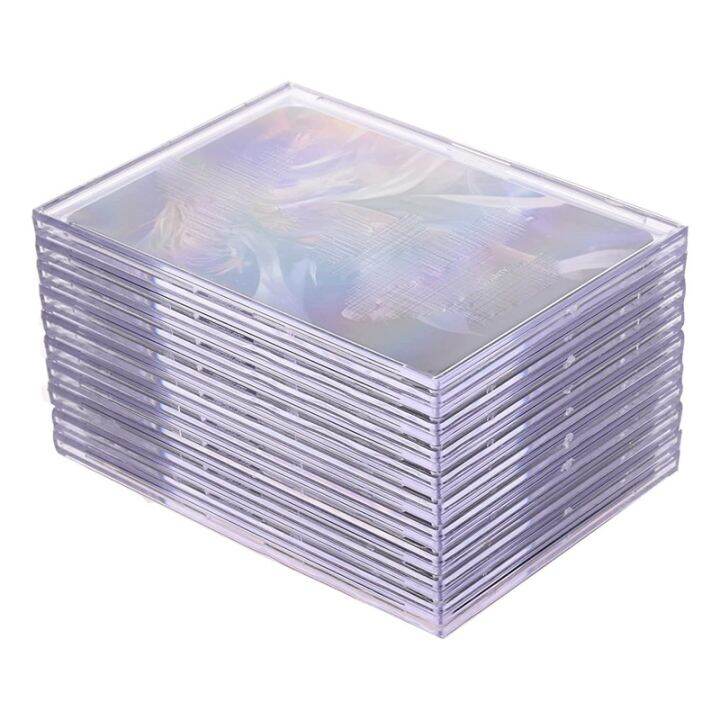 cards-sleeves-top-loaders-10-hard-plastic-card-protector-clear-card-brick-2-display-stand