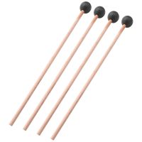 4 Pcs Wood Marimba Sticks Sturdy Keyboard Marimba Drumsticks Mallets Percussion Instruments Accessories for Kids Adults