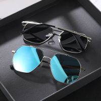 New Mens Trendy Polarized Sunglasses Big Frame Polygonal Cycling Sun Glasses Male Summer Driving Eyewear UV400 Oculos De Sol