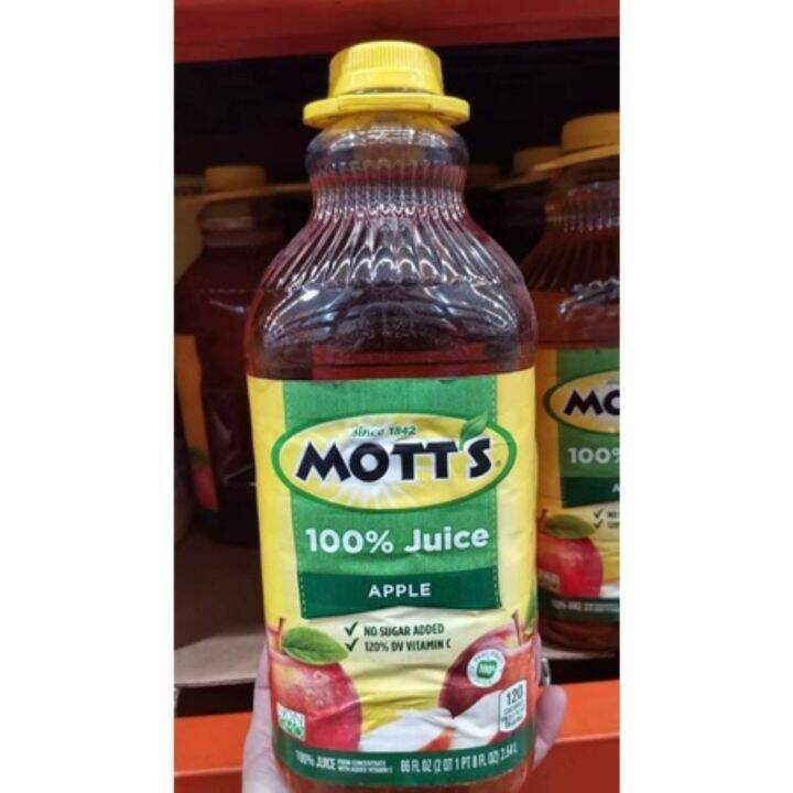 Mott S 100 Apple Juice 2 54 Liters 86oz Lazada Ph