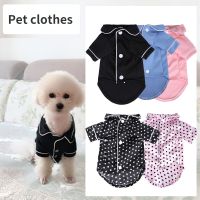 Pet Pajamas Dog Home Teacup Dog Small Dog Pet Knitted Clothing Summer Clothing Pet Supplies Soft and Comfortable Pet Clothes Clothing Shoes Accessorie