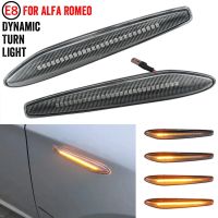 โคมไฟเปลี่ยนสัญญาณกระพริบคู่สำหรับ Alfa Romeo 159 Sportwagon Boera Spider Typ 939 2005-2012 LED ลูกศรไฟด้านข้างแบบไดนามิก