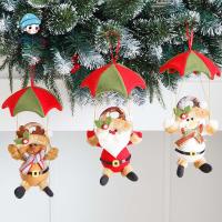 ANIME FAN Navidad คริสต์มาส ปีใหม่ จี้ร่มชูชีพ ซานตาคลอส ตกแต่งคริสต์มาส เครื่องประดับแขวน