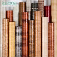 Wood Grain PVC Self-adhesive Wallpaper Thicken Kitchen Waterproof Wall Stickers Film Living Room Furniture Cabinet Contact Paper