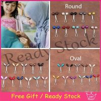 【hot sale】 ❈✘◐ B36 Pin muslim headscarf clip Fashion scarf clip U-shaped klip neck clip brooch Lady Hijab Pin Tudung kerongsang