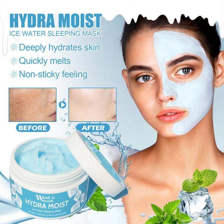Hydra Moist Ice Water Sleeping Mask 100g Whitening Night For Women